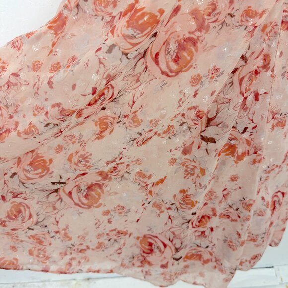 La Maison Talulah The Faithful Maxi Dress Pink Floral Pearl Size Small S EUC - Picture 4 of 16